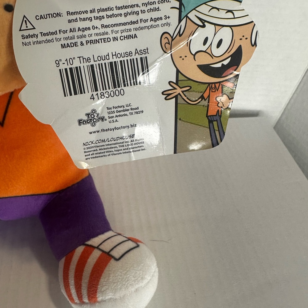 NWT Toy Factory Nickelodeon The Loud House LINCOLN 10" Plush - Picture 3 of 5